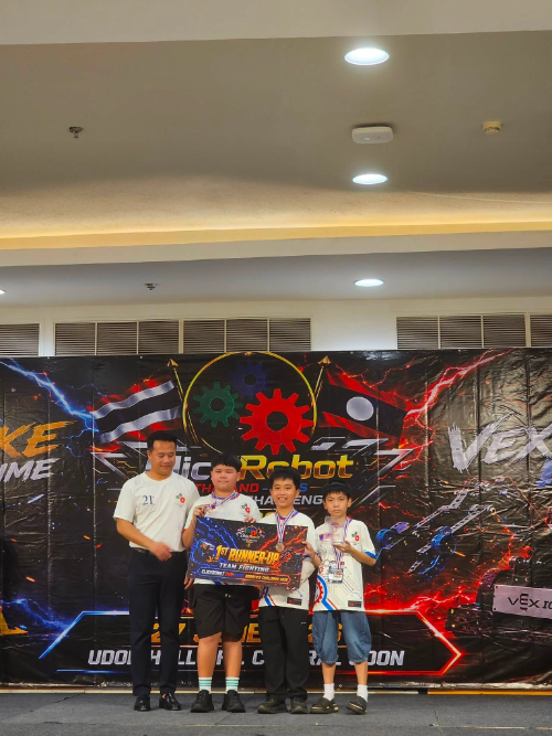 ClickRobot Laos VEX IQ Team Fighting 1st Runner-Up at ClickRobot Udon Robotics Competition 2026